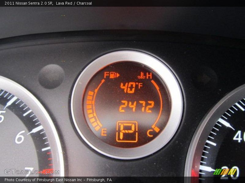 Lava Red / Charcoal 2011 Nissan Sentra 2.0 SR