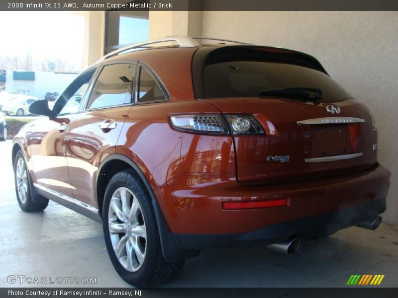 Autumn Copper Metallic / Brick 2008 Infiniti FX 35 AWD