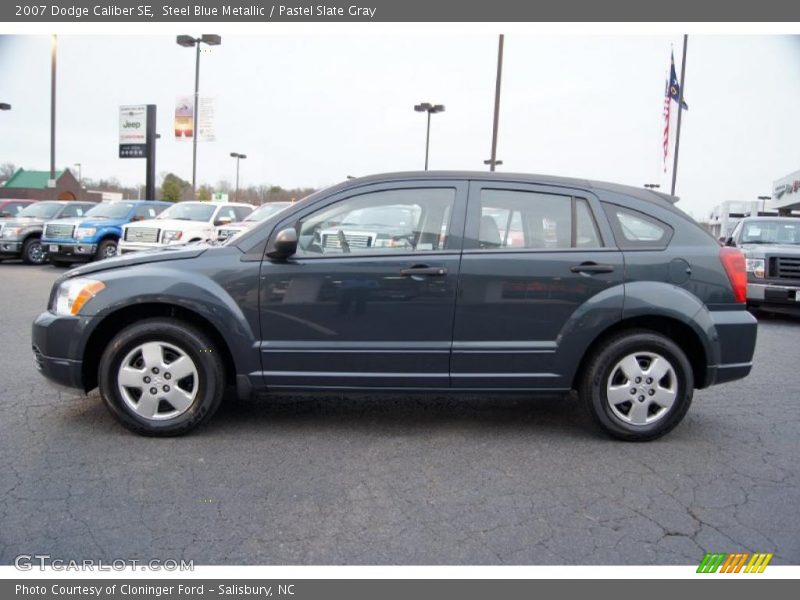 Steel Blue Metallic / Pastel Slate Gray 2007 Dodge Caliber SE