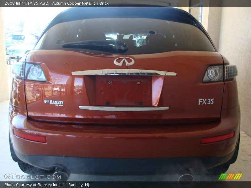 Autumn Copper Metallic / Brick 2008 Infiniti FX 35 AWD