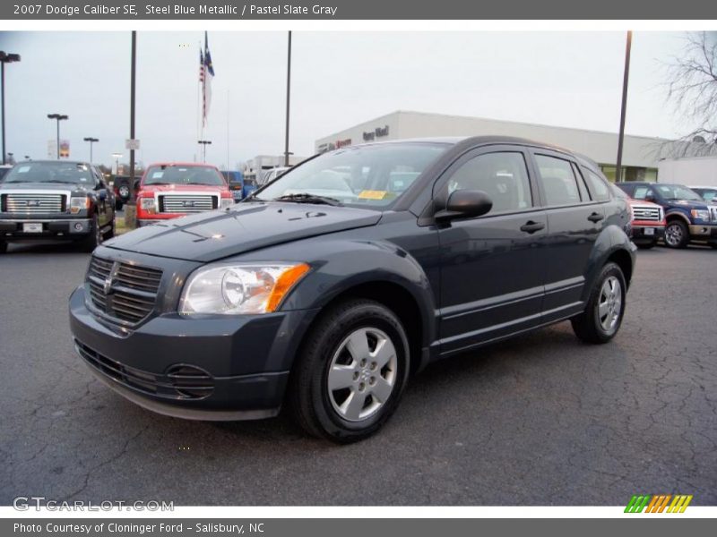 Steel Blue Metallic / Pastel Slate Gray 2007 Dodge Caliber SE