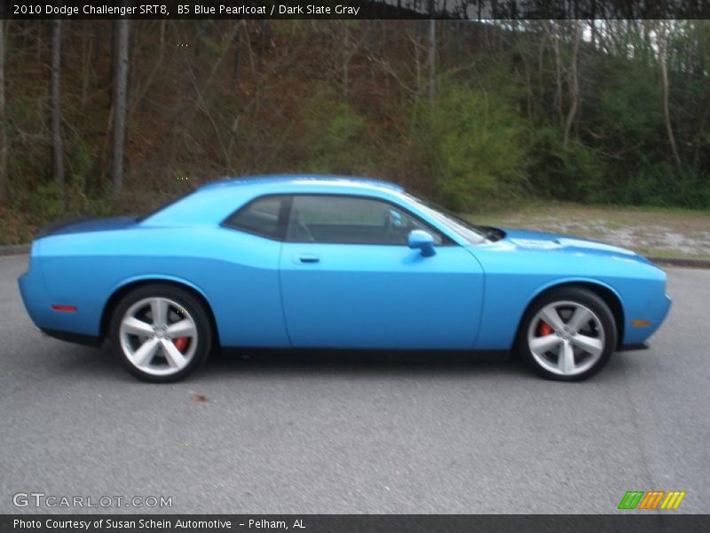 B5 Blue Pearlcoat / Dark Slate Gray 2010 Dodge Challenger SRT8