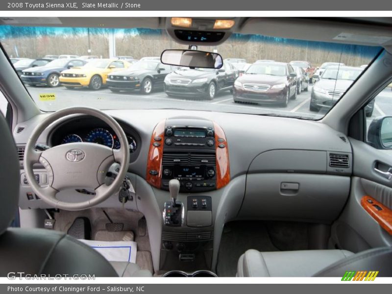 Dashboard of 2008 Sienna XLE