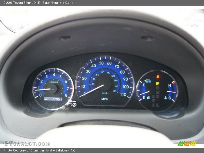  2008 Sienna XLE XLE Gauges