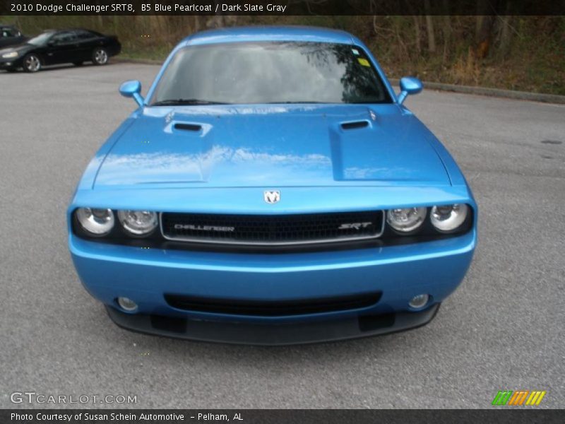 B5 Blue Pearlcoat / Dark Slate Gray 2010 Dodge Challenger SRT8