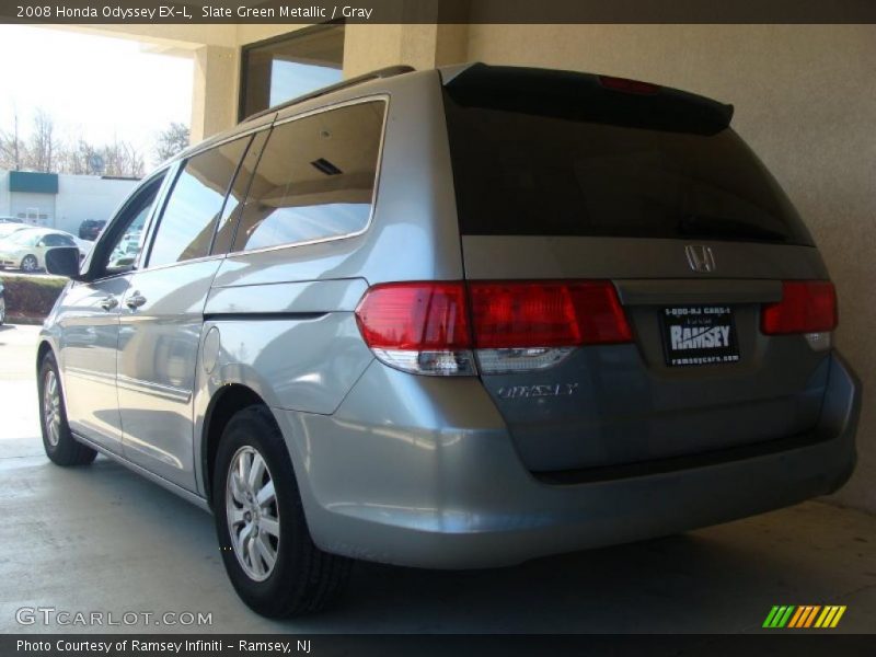 Slate Green Metallic / Gray 2008 Honda Odyssey EX-L