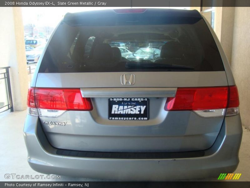 Slate Green Metallic / Gray 2008 Honda Odyssey EX-L
