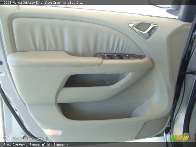 Slate Green Metallic / Gray 2008 Honda Odyssey EX-L
