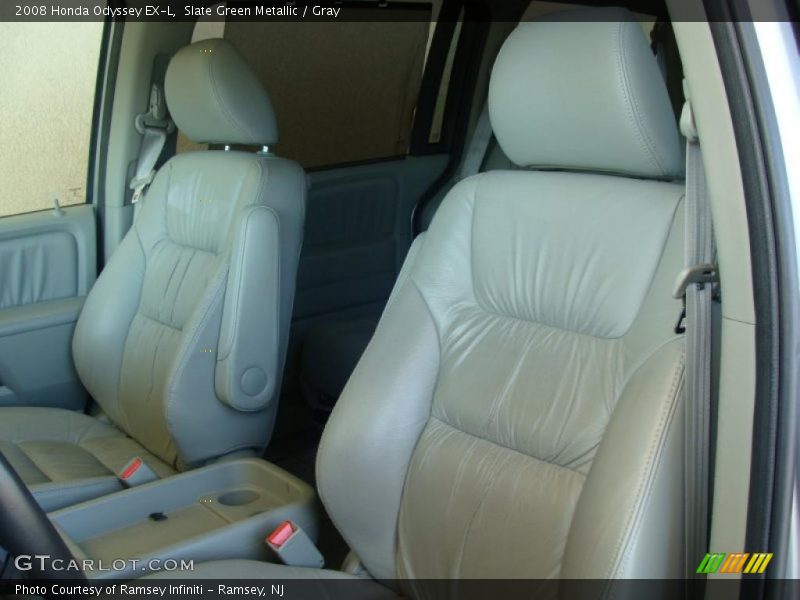 Slate Green Metallic / Gray 2008 Honda Odyssey EX-L