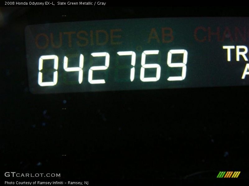 Slate Green Metallic / Gray 2008 Honda Odyssey EX-L