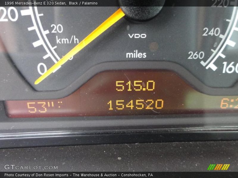 Black / Palamino 1996 Mercedes-Benz E 320 Sedan