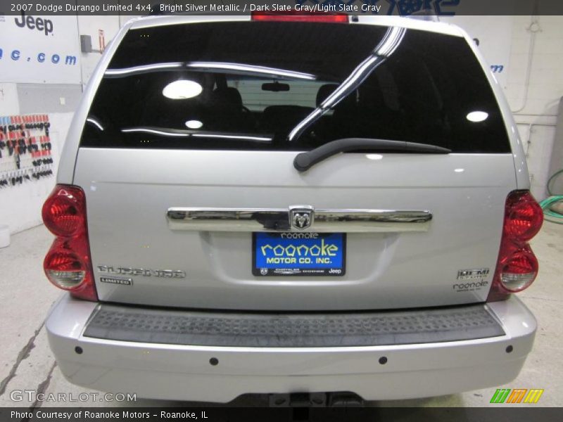 Bright Silver Metallic / Dark Slate Gray/Light Slate Gray 2007 Dodge Durango Limited 4x4