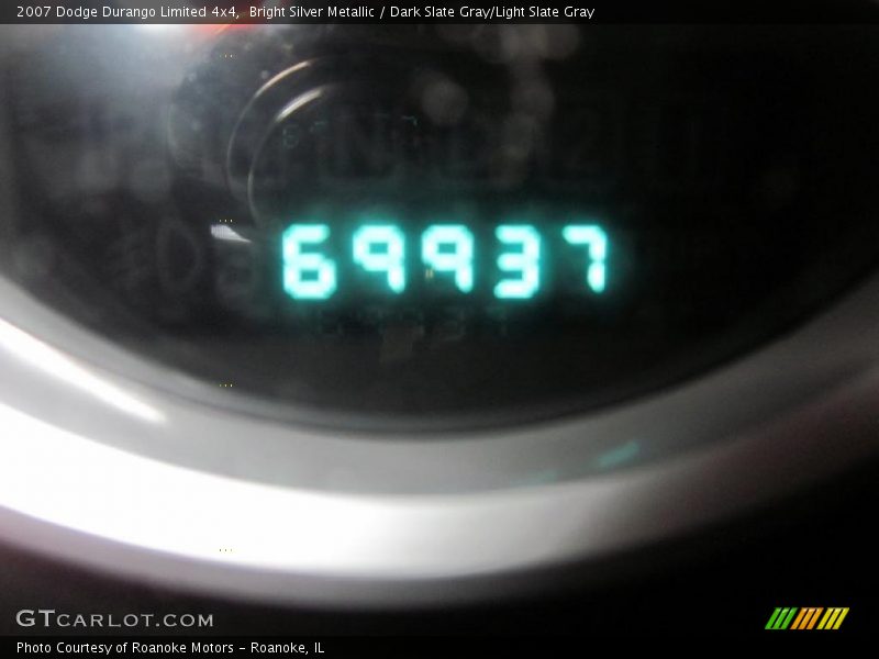 Bright Silver Metallic / Dark Slate Gray/Light Slate Gray 2007 Dodge Durango Limited 4x4