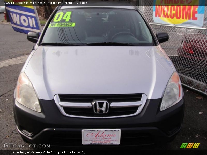 Satin Silver Metallic / Black 2004 Honda CR-V LX 4WD