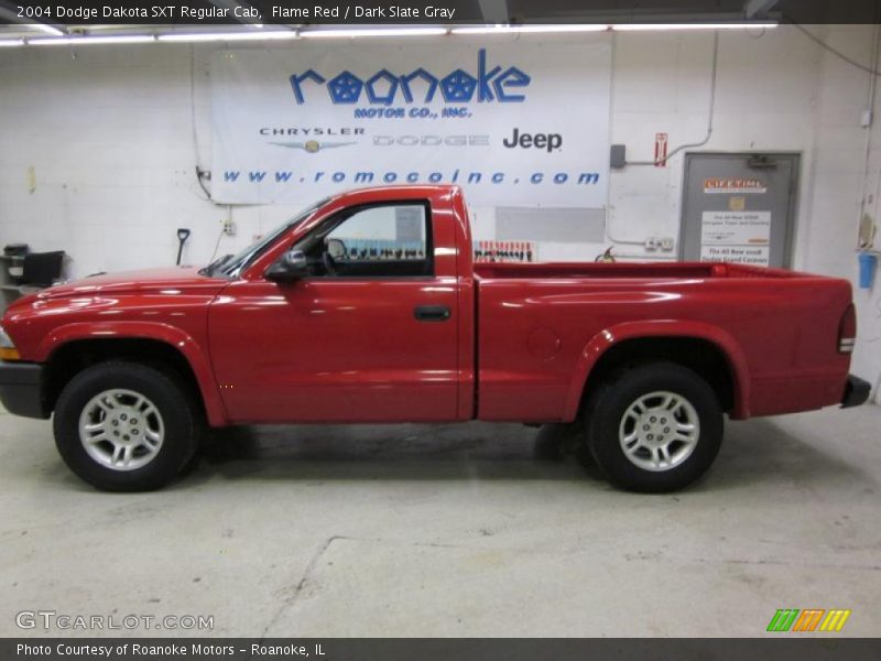 Flame Red / Dark Slate Gray 2004 Dodge Dakota SXT Regular Cab