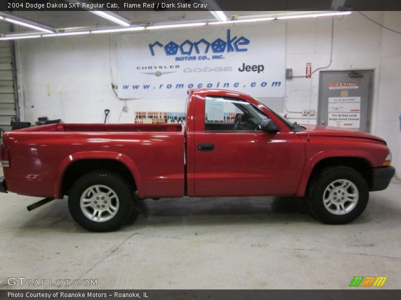 Flame Red / Dark Slate Gray 2004 Dodge Dakota SXT Regular Cab