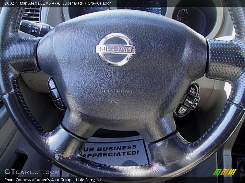 Super Black / Gray Celadon 2002 Nissan Xterra SE V6 4x4