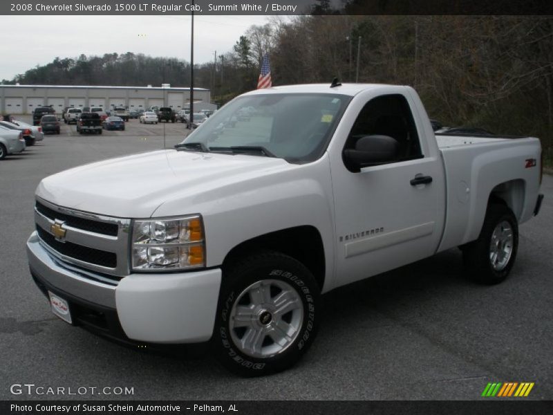 Summit White / Ebony 2008 Chevrolet Silverado 1500 LT Regular Cab