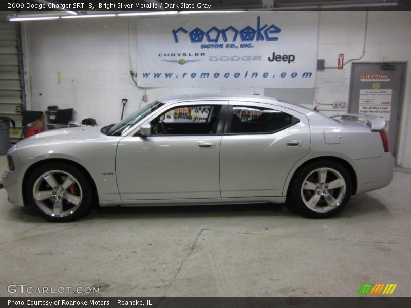 Bright Silver Metallic / Dark Slate Gray 2009 Dodge Charger SRT-8