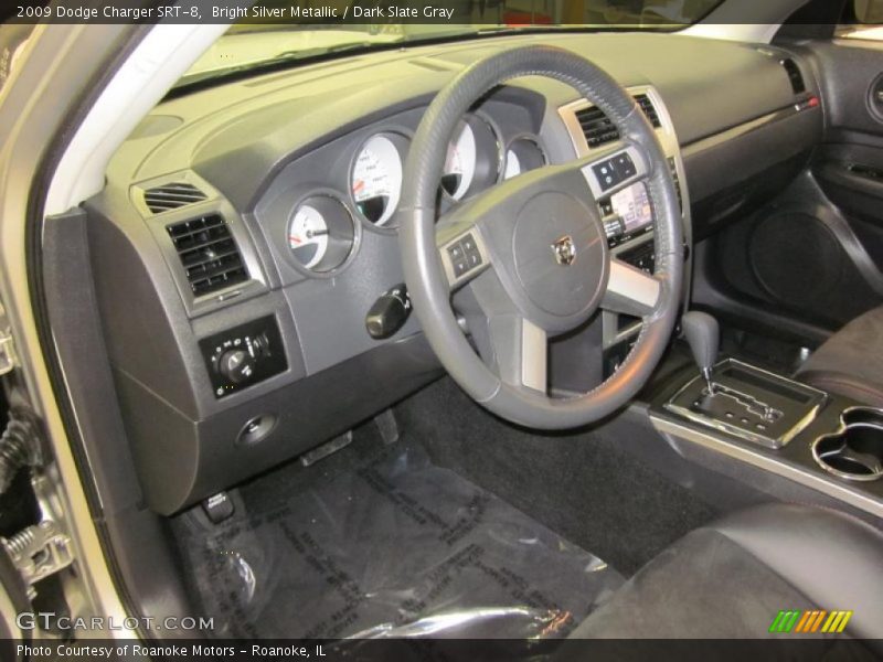 Bright Silver Metallic / Dark Slate Gray 2009 Dodge Charger SRT-8
