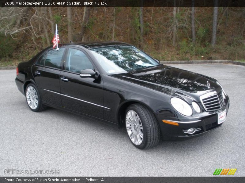 Black / Black 2008 Mercedes-Benz E 350 4Matic Sedan