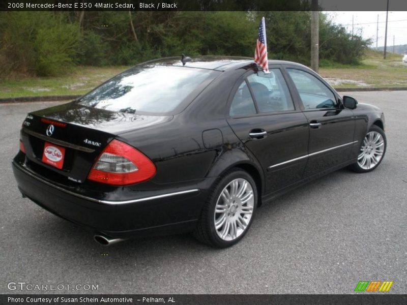 Black / Black 2008 Mercedes-Benz E 350 4Matic Sedan