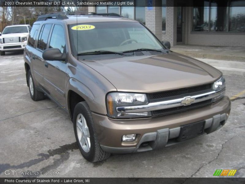 Sandalwood Metallic / Light Oak 2003 Chevrolet TrailBlazer EXT LS 4x4