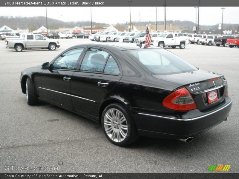 Black / Black 2008 Mercedes-Benz E 350 4Matic Sedan