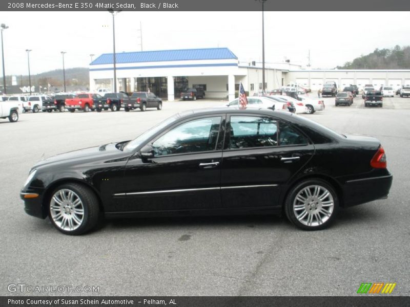 Black / Black 2008 Mercedes-Benz E 350 4Matic Sedan