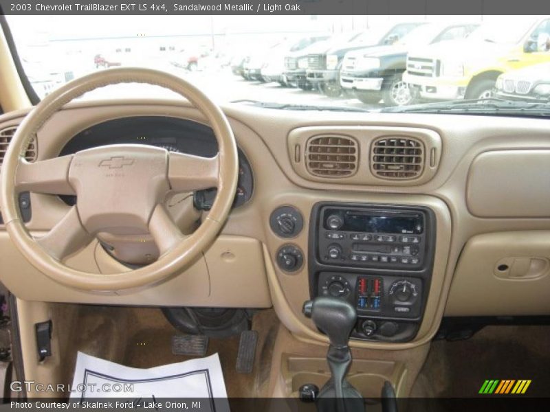 Sandalwood Metallic / Light Oak 2003 Chevrolet TrailBlazer EXT LS 4x4