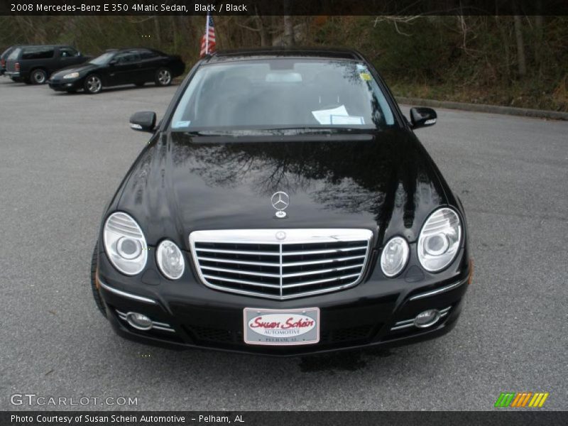 Black / Black 2008 Mercedes-Benz E 350 4Matic Sedan