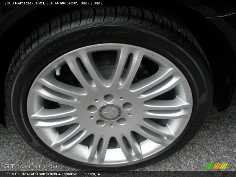 Black / Black 2008 Mercedes-Benz E 350 4Matic Sedan