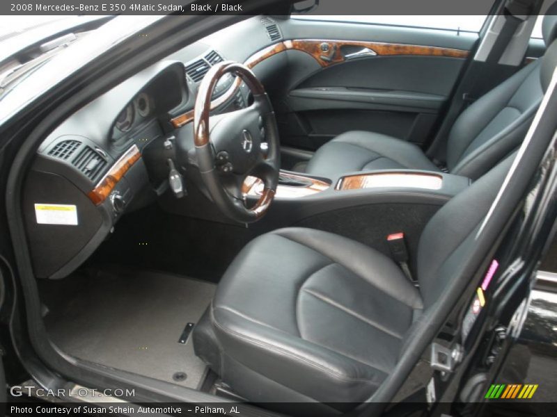 Black / Black 2008 Mercedes-Benz E 350 4Matic Sedan