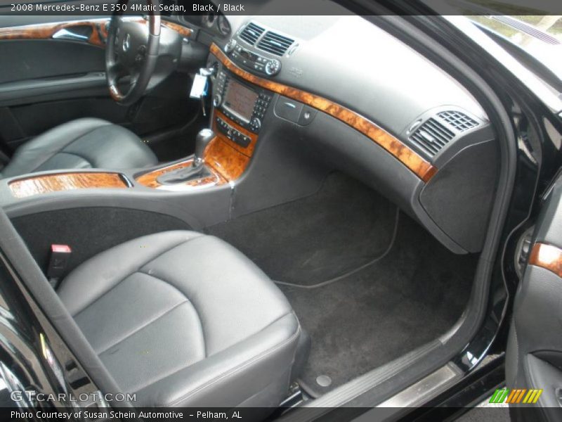 Black / Black 2008 Mercedes-Benz E 350 4Matic Sedan