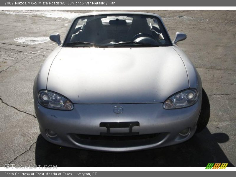 Sunlight Silver Metallic / Tan 2002 Mazda MX-5 Miata Roadster