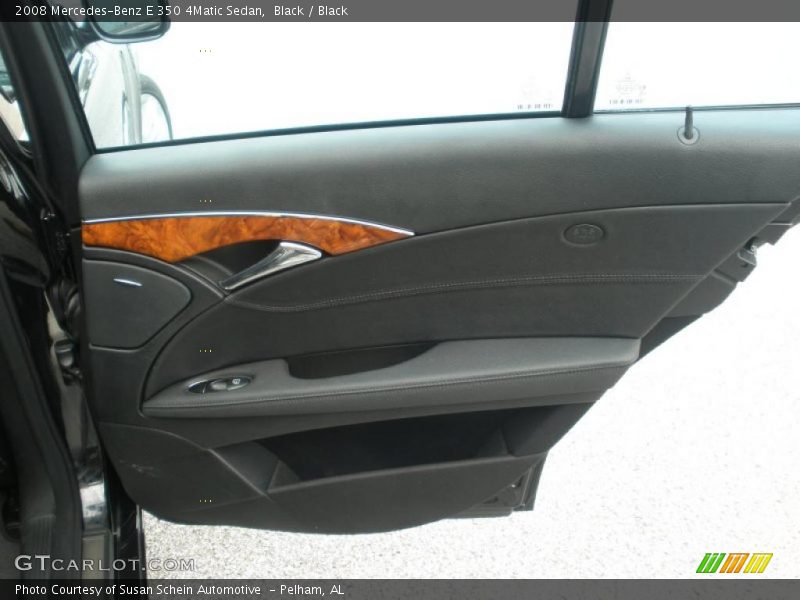 Black / Black 2008 Mercedes-Benz E 350 4Matic Sedan