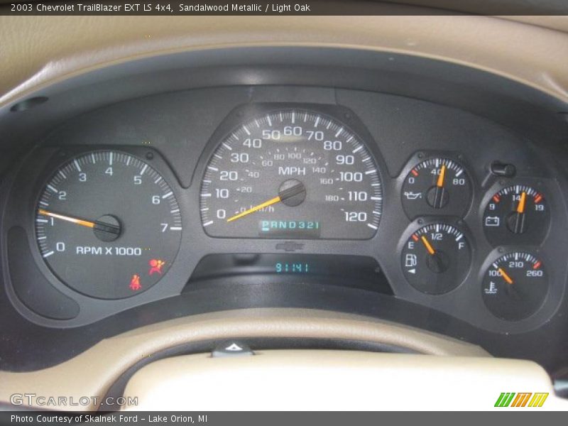 Sandalwood Metallic / Light Oak 2003 Chevrolet TrailBlazer EXT LS 4x4