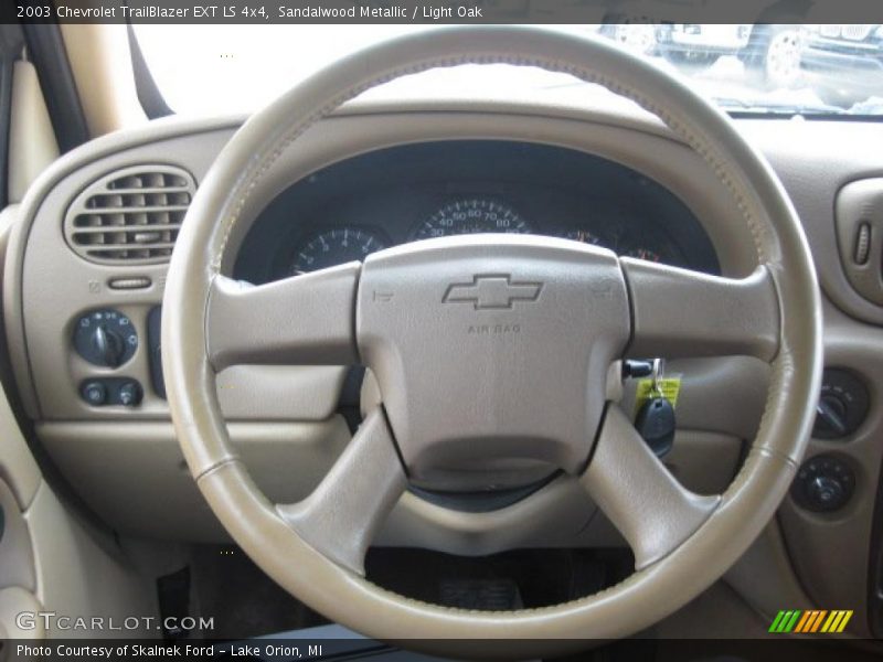 Sandalwood Metallic / Light Oak 2003 Chevrolet TrailBlazer EXT LS 4x4