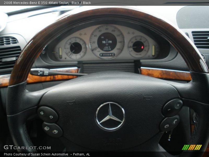 Black / Black 2008 Mercedes-Benz E 350 4Matic Sedan