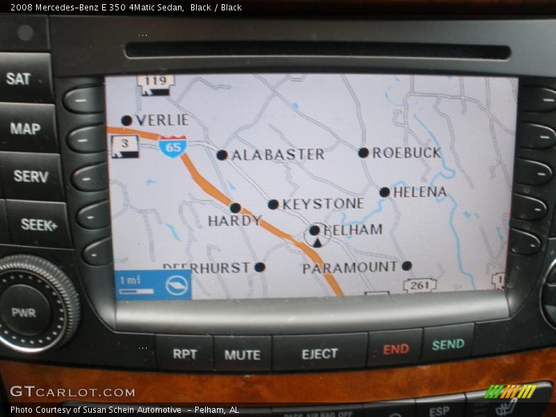 Black / Black 2008 Mercedes-Benz E 350 4Matic Sedan