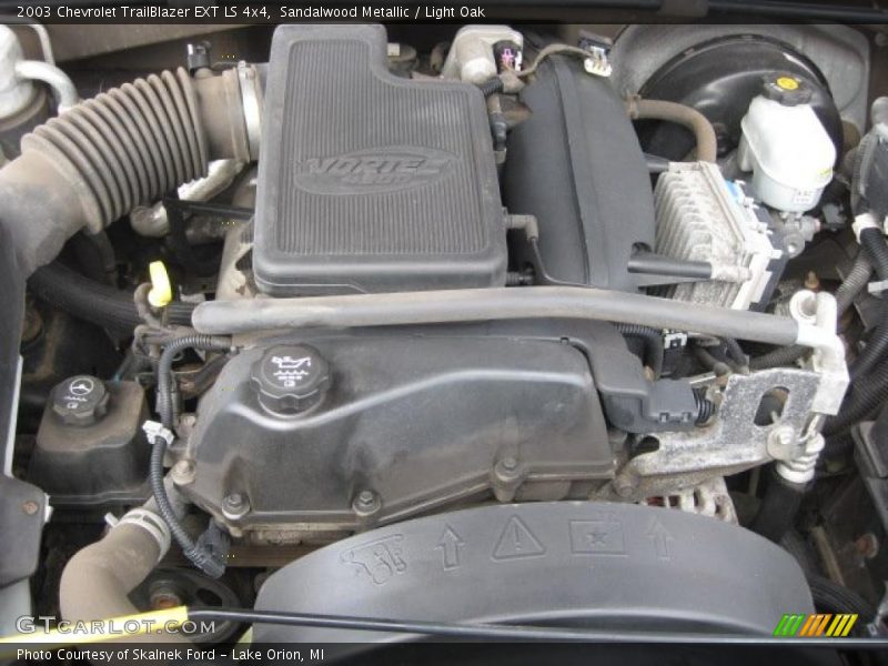 Sandalwood Metallic / Light Oak 2003 Chevrolet TrailBlazer EXT LS 4x4