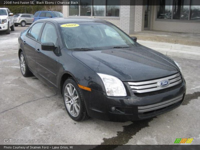Black Ebony / Charcoal Black 2008 Ford Fusion SE