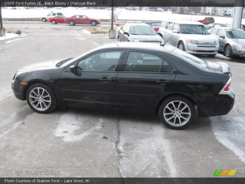 Black Ebony / Charcoal Black 2008 Ford Fusion SE