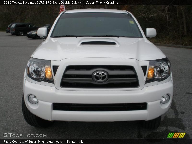 Super White / Graphite 2010 Toyota Tacoma V6 SR5 TRD Sport Double Cab 4x4