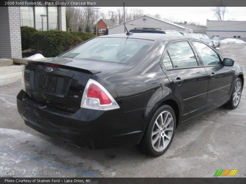 Black Ebony / Charcoal Black 2008 Ford Fusion SE