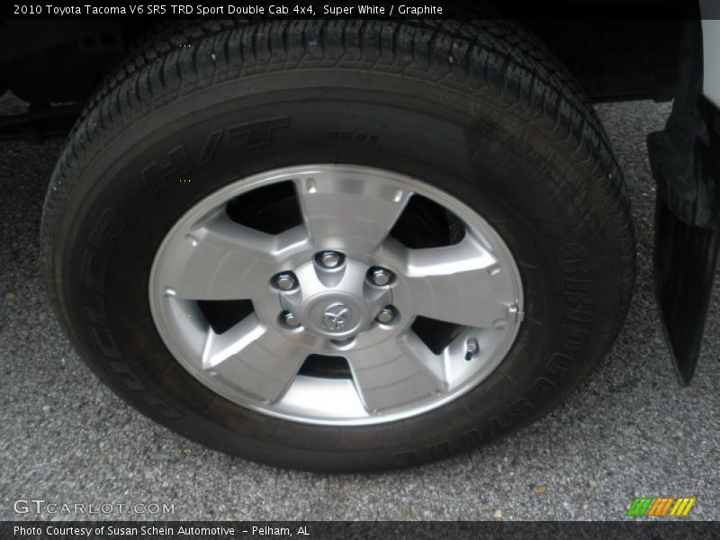 Super White / Graphite 2010 Toyota Tacoma V6 SR5 TRD Sport Double Cab 4x4