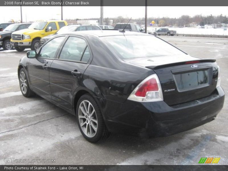 Black Ebony / Charcoal Black 2008 Ford Fusion SE