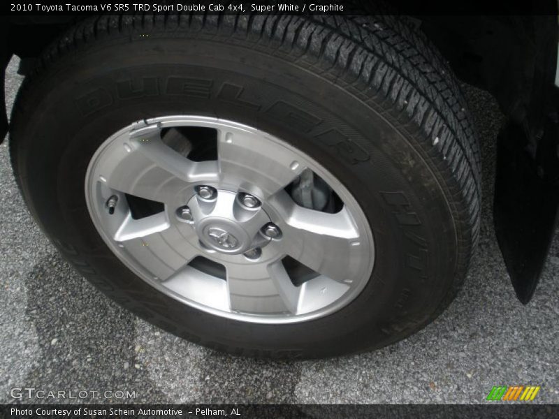 Super White / Graphite 2010 Toyota Tacoma V6 SR5 TRD Sport Double Cab 4x4