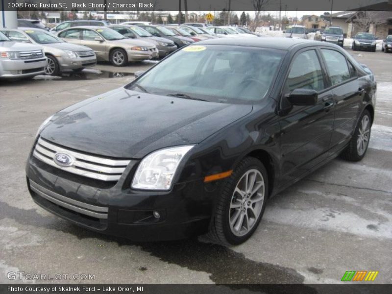 Black Ebony / Charcoal Black 2008 Ford Fusion SE