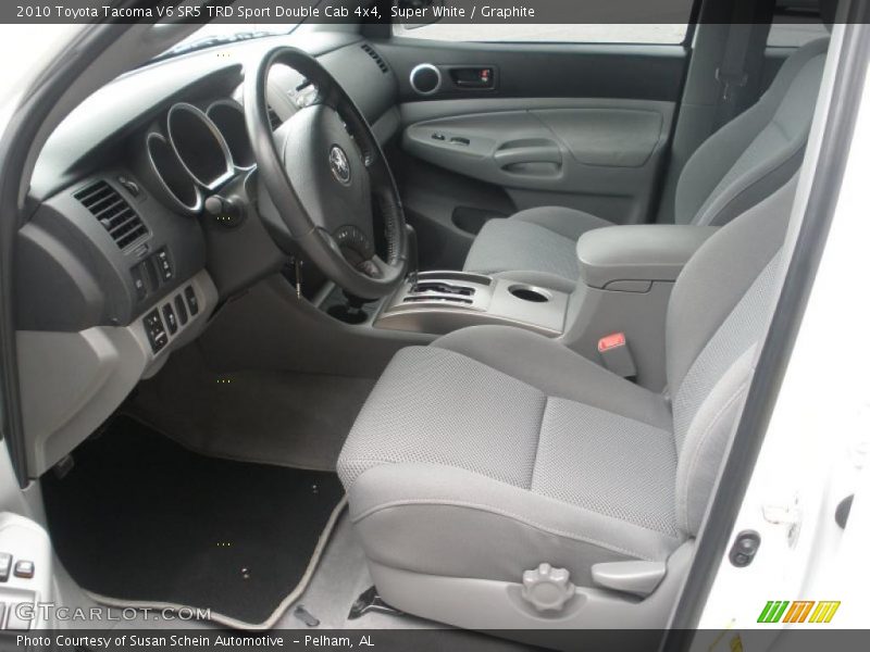  2010 Tacoma V6 SR5 TRD Sport Double Cab 4x4 Graphite Interior